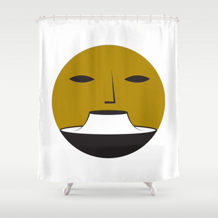 Face  Shower Curtain