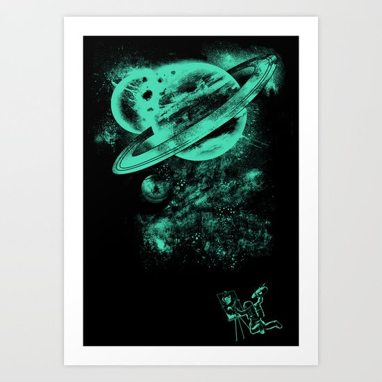 Space Painting 2.0 Art Print