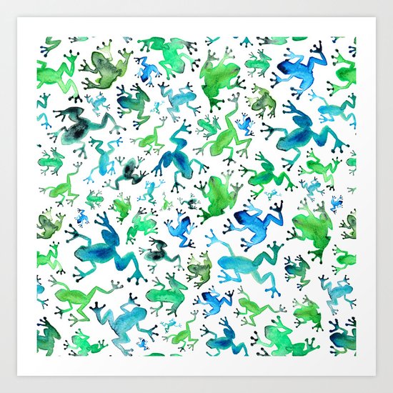 Tree Frogs Art Print