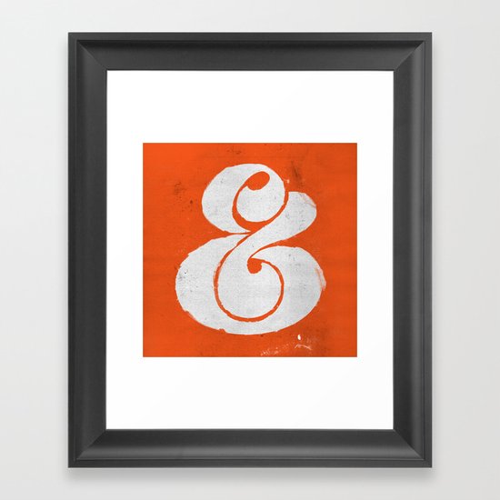 Ampersand Framed Art Print