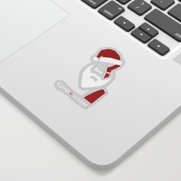 God of Wish Santa Sticker