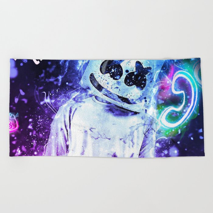 marshmello on tour 2022 Beach Towel