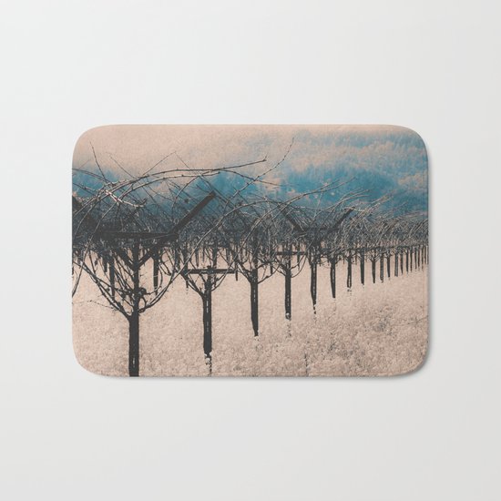 Winter Vineyard II - Nature's Orchestra Bath Mat