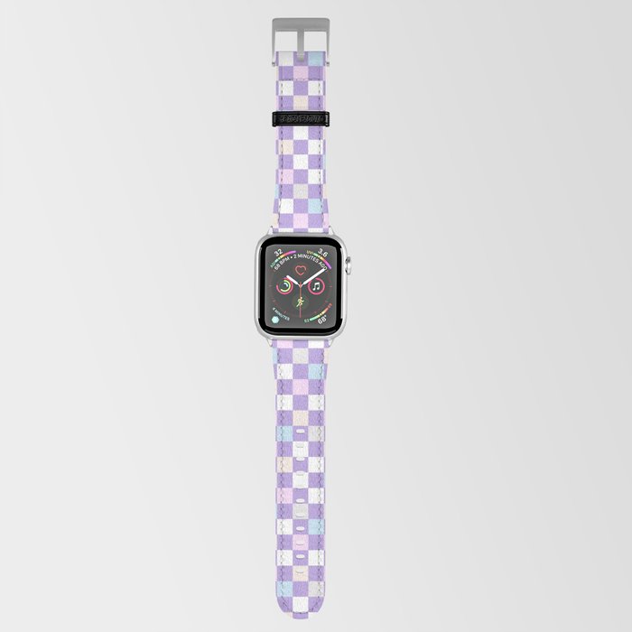 Pastel Lilac Checkered Apple Watch Band