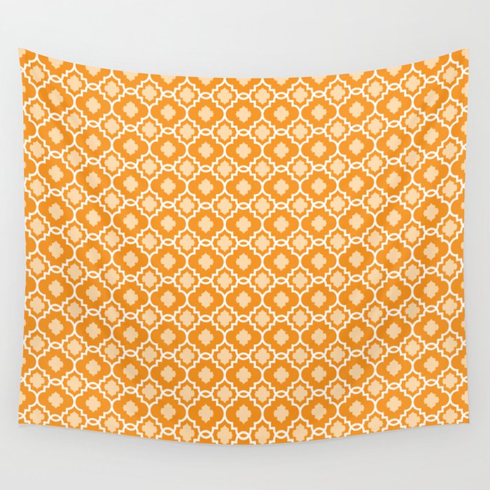 Orange Diamond Pattern from Peppermint Creek Wall Tapestry