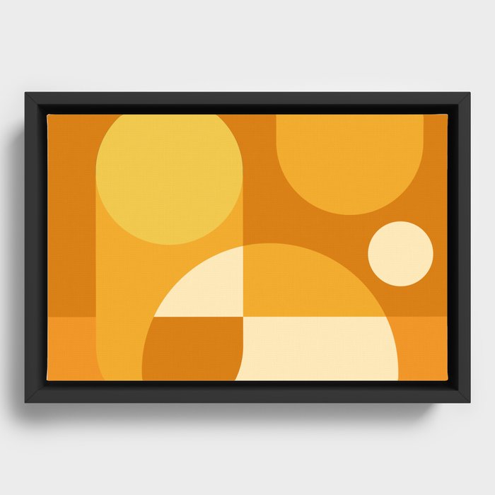 minimal mojo geometry 3 Framed Canvas