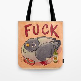 'Fuck' Pigeon 05 Tote Bag