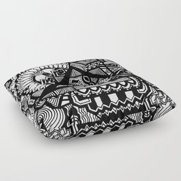 Overlapping Triangle Floor Pillow