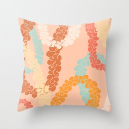 Flower Lei Throw Pillow