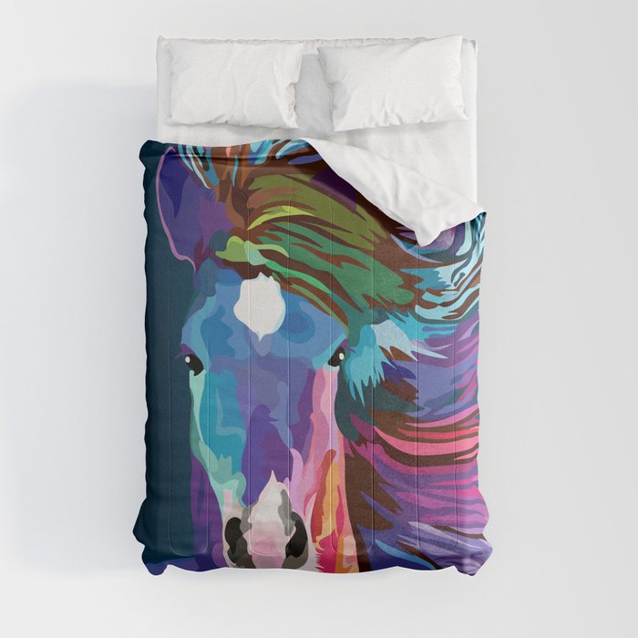 pop art horse Comforter