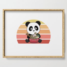 Ramen Japanese Noodles Sweet Panda Eats Ramen Serving Tray