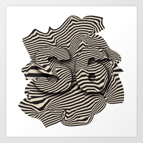 striated Art Print