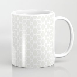 Off White and White Tessellation Line Pattern 4 Pairs Dulux 2022 Popular Colour Cloudy Dreams Mug