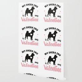 My Shiba Inu Is My Valentine Cute Dog Wallpaper