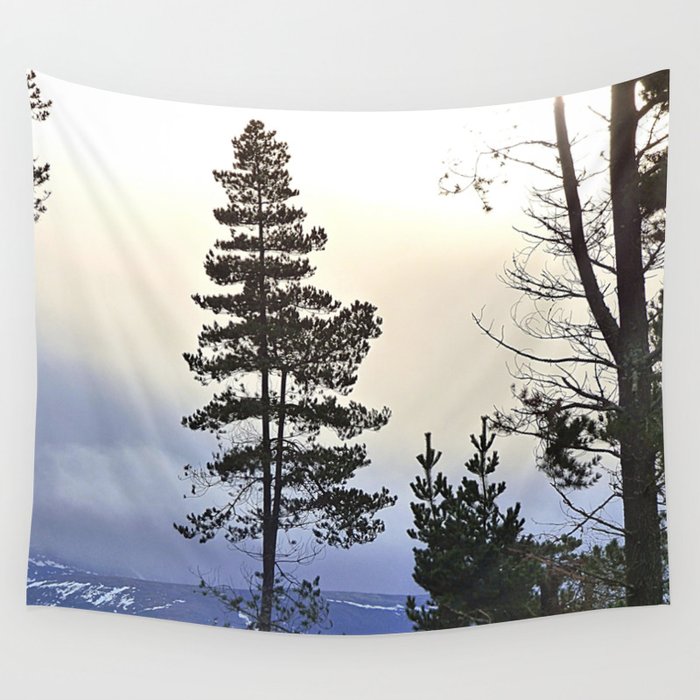 Pine sales tree tapestry
