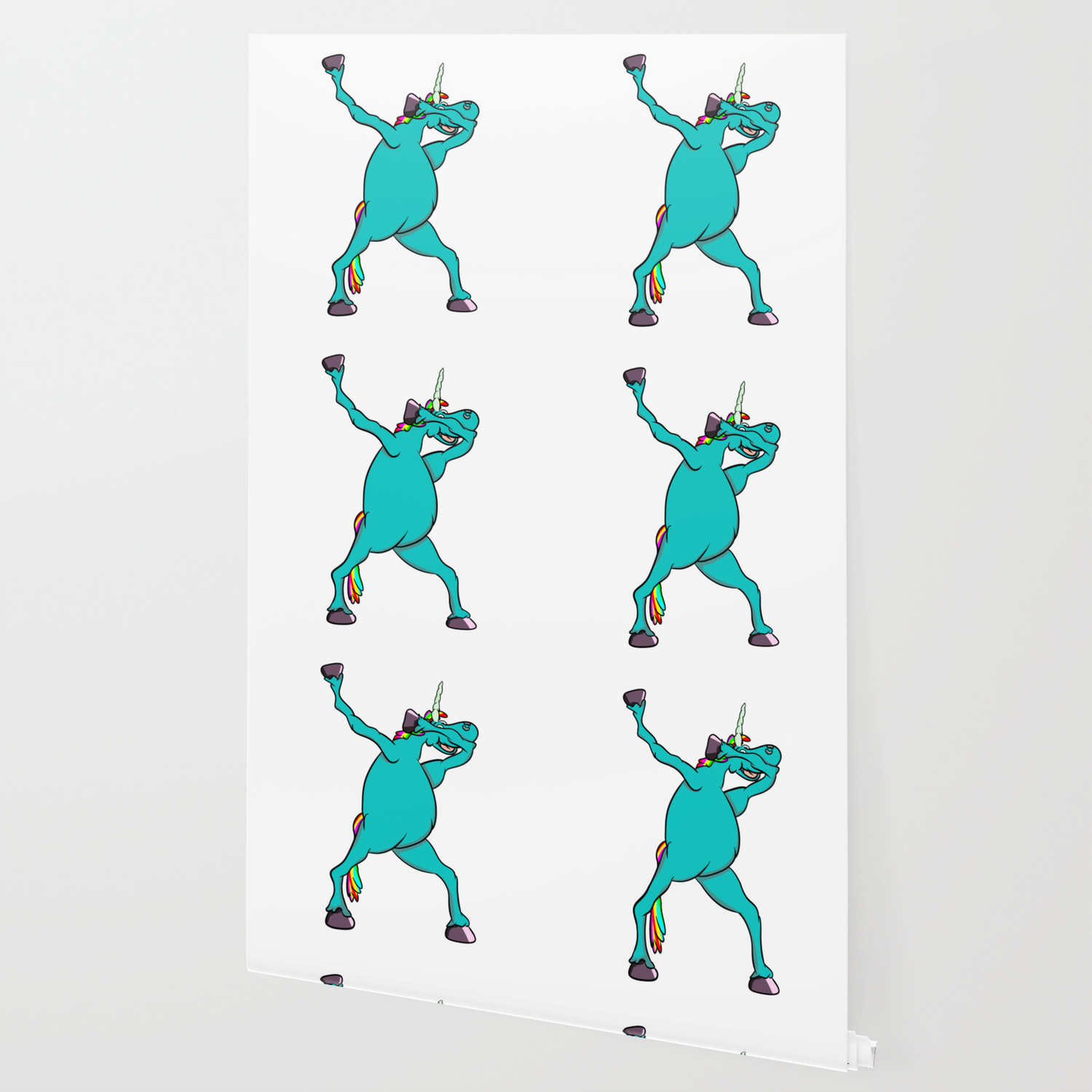 Unicorn Dabbing Wallpaper By Mailboxdisco Society6