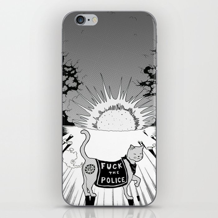 Fvck the P0lic3! iPhone Skin