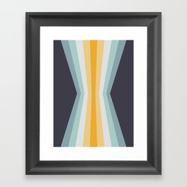 Rainbow refection in retro style 5 Framed Art Print