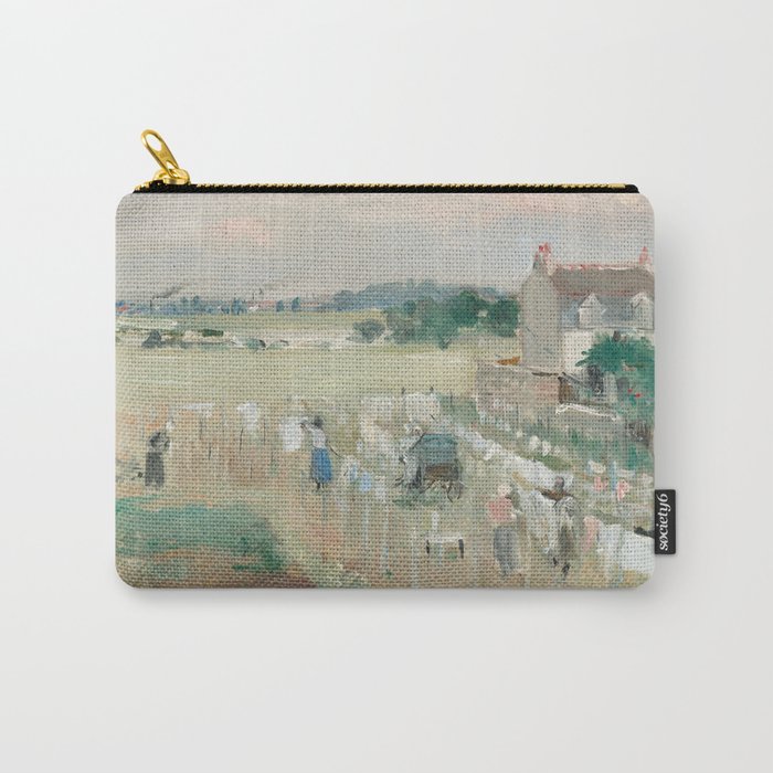 Hanging the Laundry out to Dry by Berthe Morisot Carry-All Pouch