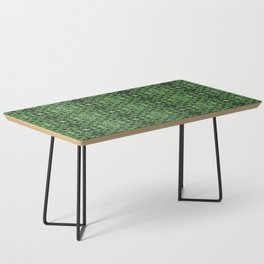 Liquid Light Series 62 ~ Green & Grey Abstract Fractal Pattern Coffee Table
