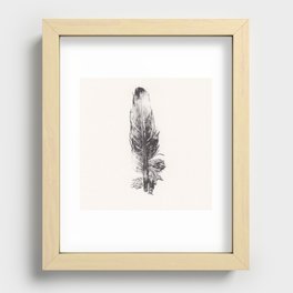 Canadian Airport Series - YTZ - Billy Bishop Toronto City - Feather Monoprint  Recessed Framed Print