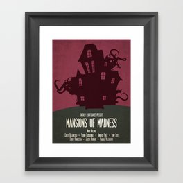 Mansions of Madness - Minimalist Board Games 04 Framed Art Print