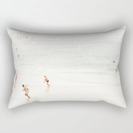 At the Beach fourteen  (part two of a diptych) - Minimal Beach and Ocean photography Rectangular Pillow