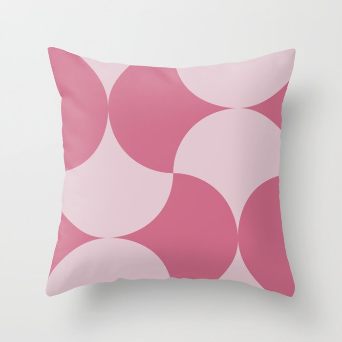 Indian tiles pink Throw Pillow