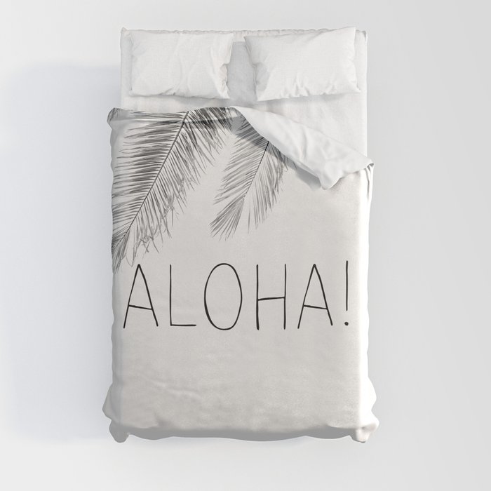 Aloha Palm Tree Duvet Cover