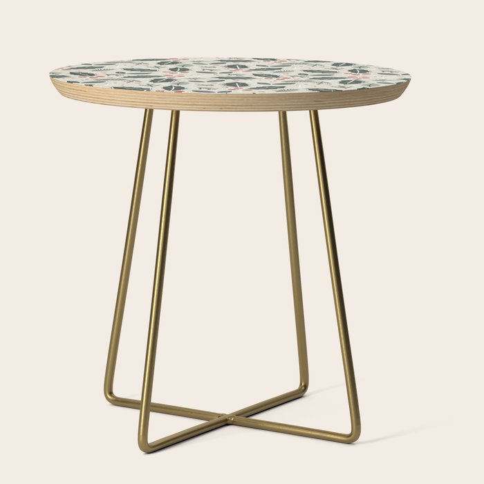 Holly Days . Neutral Side Table