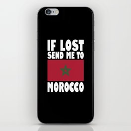 Morocco Flag Saying iPhone Skin
