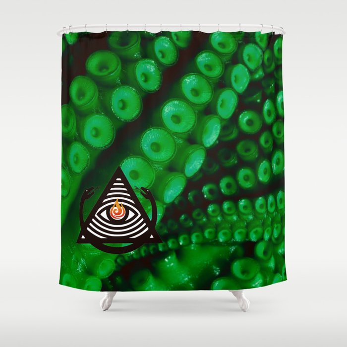 illuminhaughti brand tentacles Shower Curtain