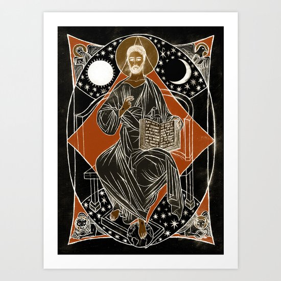Christ Enthroned Art Print