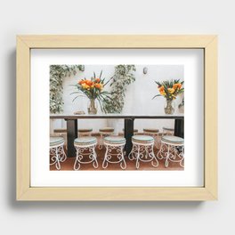 Cheery Brunch Spot . Mexico City, Mexico Recessed Framed Print