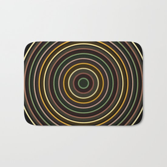 Colorful circle IV Bath Mat
