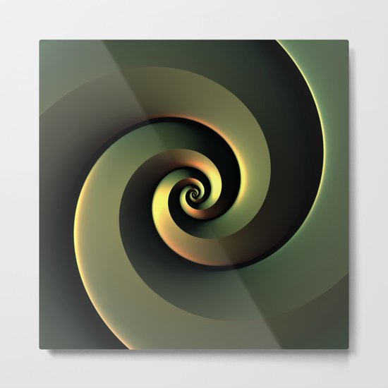 Dark Spiral Metal Print