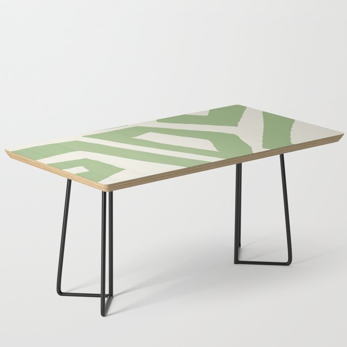 Sage Green Minimal Abstract Coffee Table