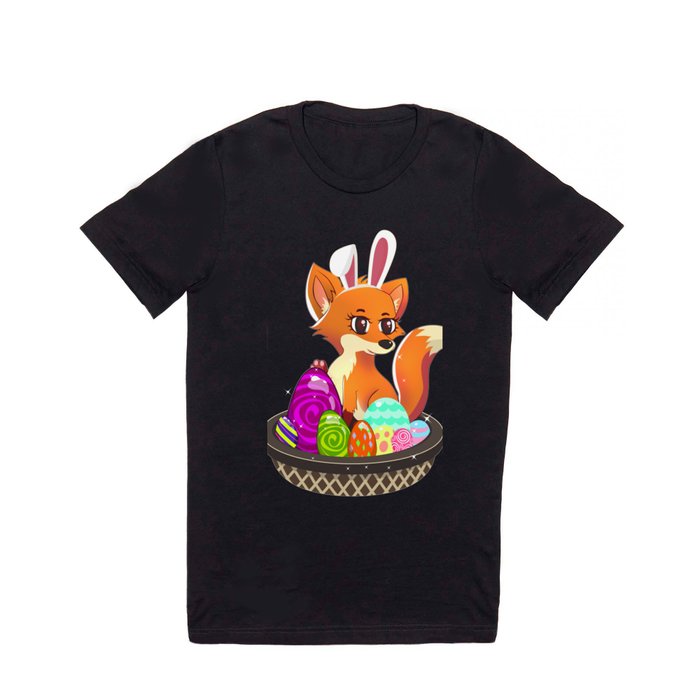 Easter Bunny Fox Egg Hunt T Shirt T Shirt