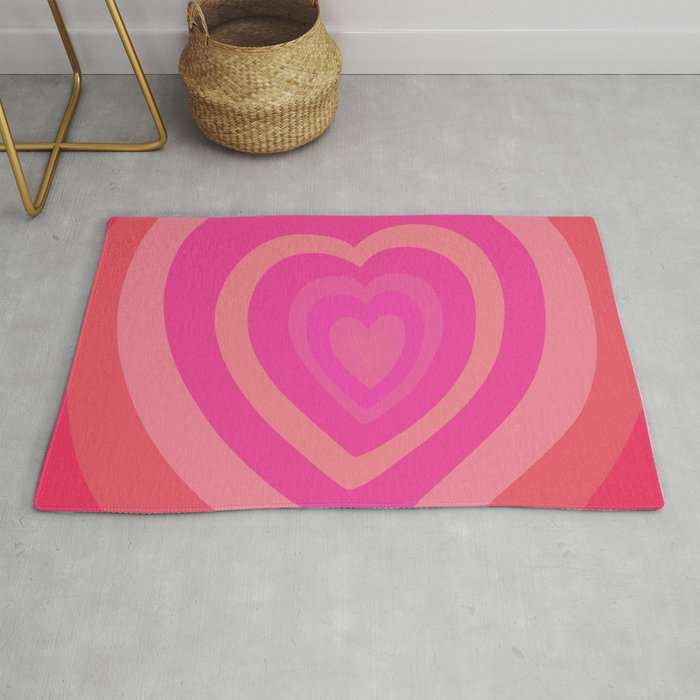 Love Me Like You Do - pink red Rug