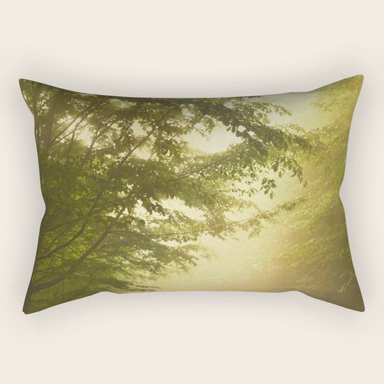 green Rectangular Pillow