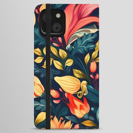 Exquisite Floral Interior Design - Embrace Nature's Beauty in Your Space iPhone Wallet Case