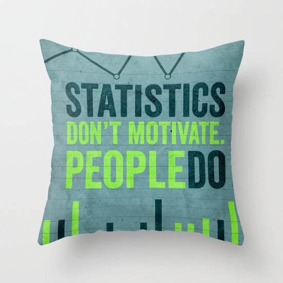 motivate Throw Pillow