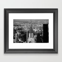 New York Skyline Skyscraper black and white Photographic Print Framed Art Print