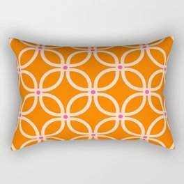 Trellis Orange Rectangular Pillow