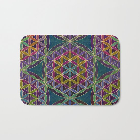 The Flower of Life (Sacred Geometry) 5 Bath Mat