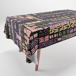 pink and orange ink marks hand-drawn collection Tablecloth