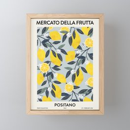 Fruit Market Positano Italy Framed Mini Art Print