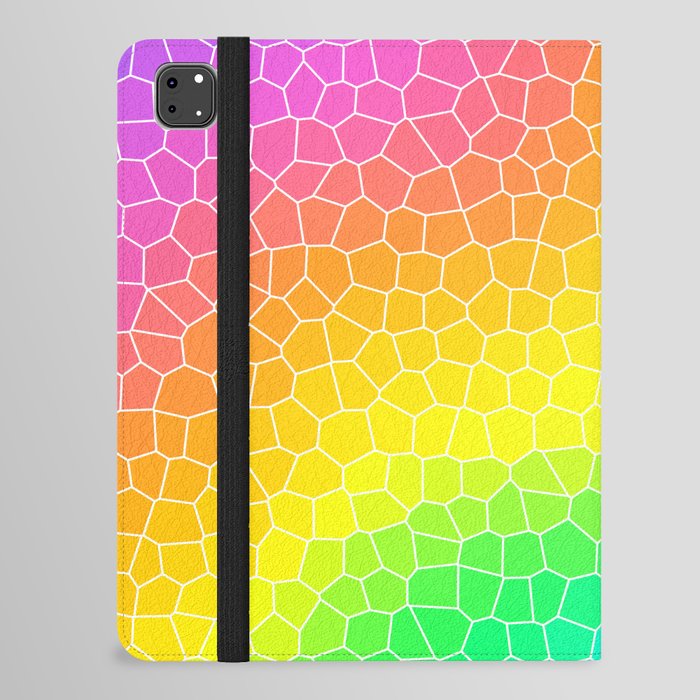 Wiggly Rainbow Gradient Dragon Scale Design! iPad Folio Case