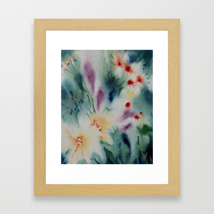 Abstract Floral  Framed Art Print