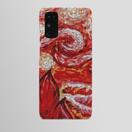 Starry Night in Red Android Case